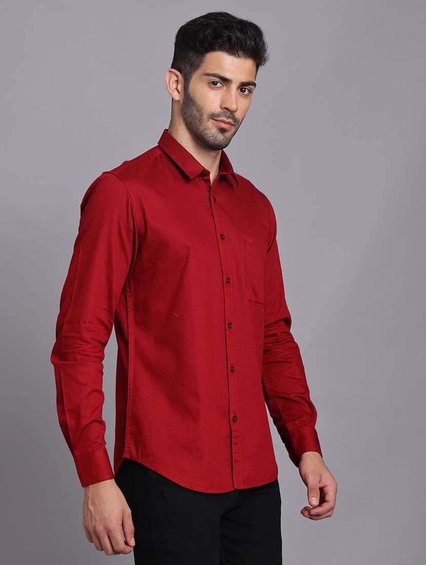 men collared long sleeve regular fit shirt - 22248911 -  Standard Image - 5