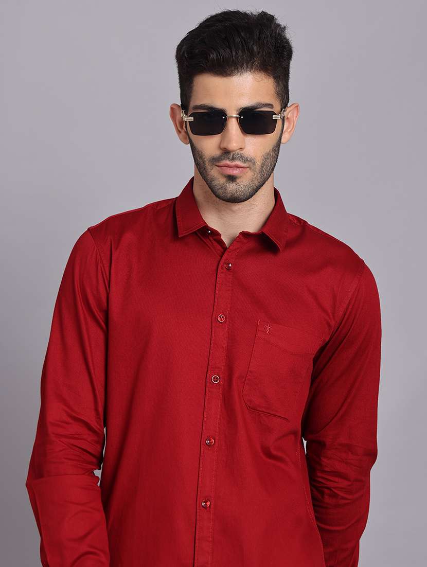 men collared long sleeve regular fit shirt - 22248911 -  Standard Image - 8