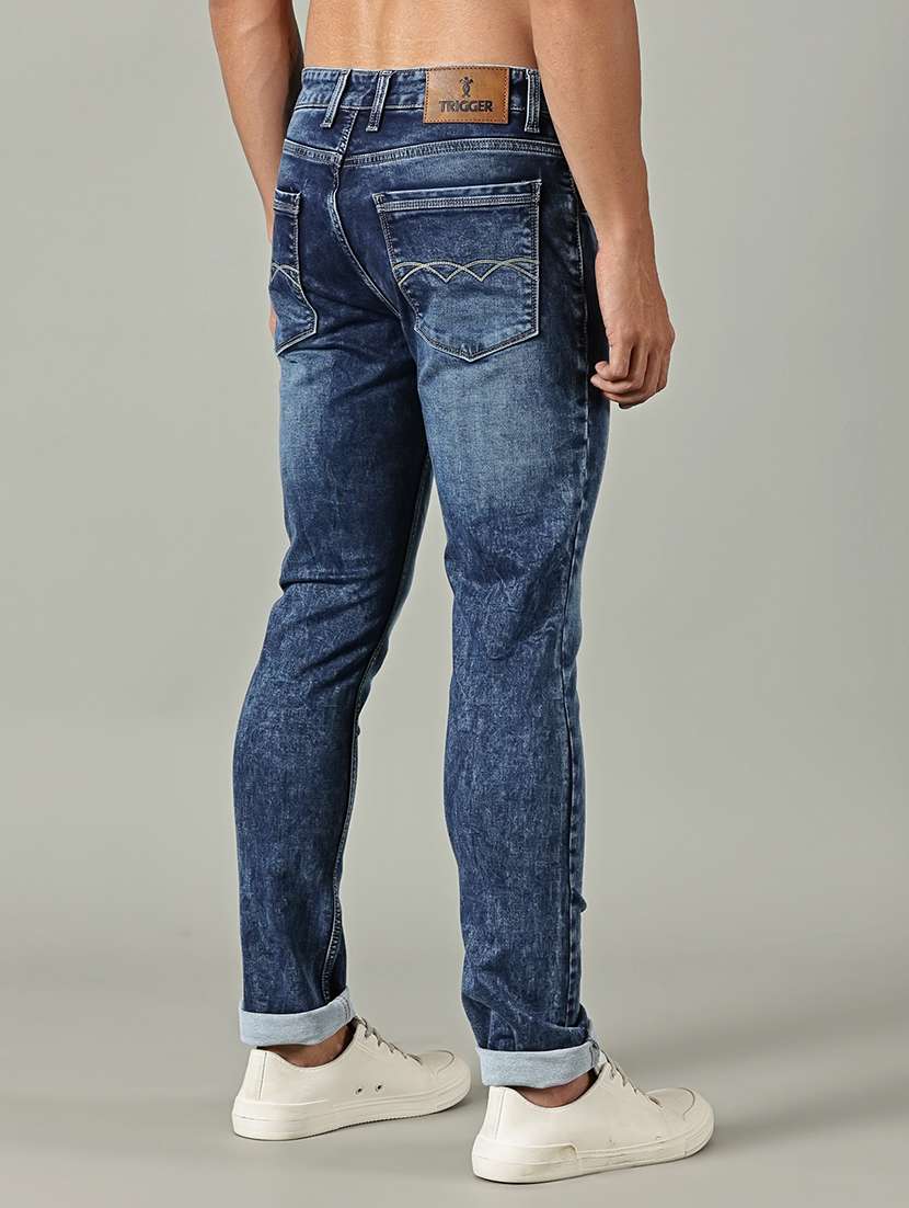 men solid mid rise slim fit jeans - 22248926 -  Standard Image - 3