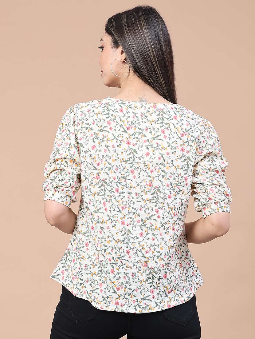 women floral print a-line top - 22249288 -  Standard Image - 3