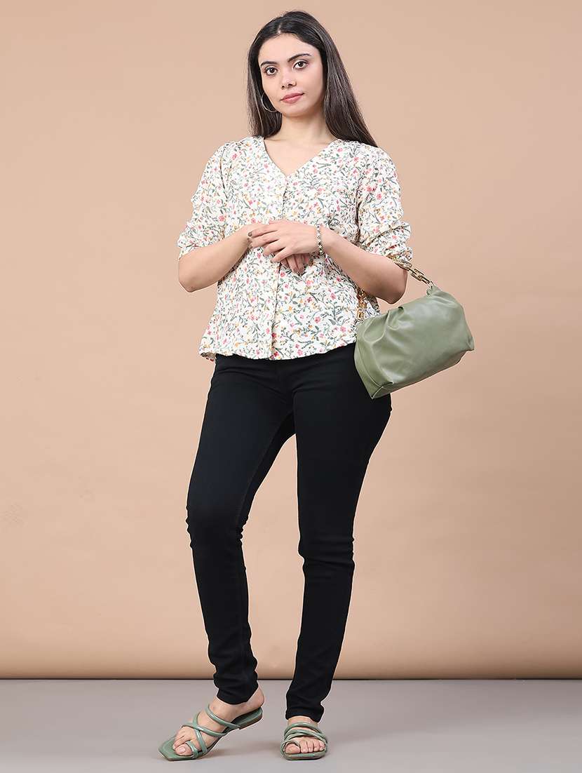 women floral print a-line top - 22249288 -  Standard Image - 5