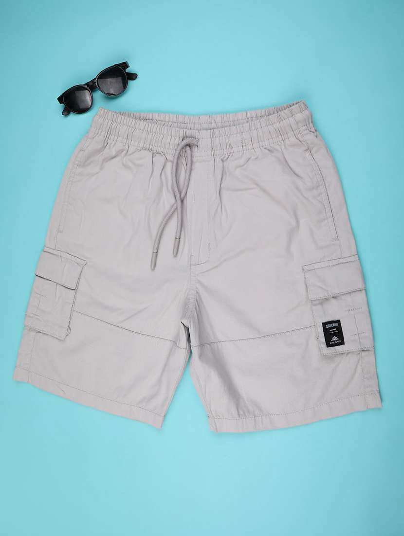 girls printed mid rise cargo shorts