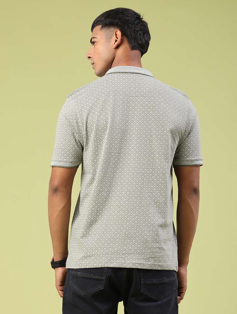 men printed short sleeve regular fit polo t-shirt - 22249534 -  Standard Image - 3