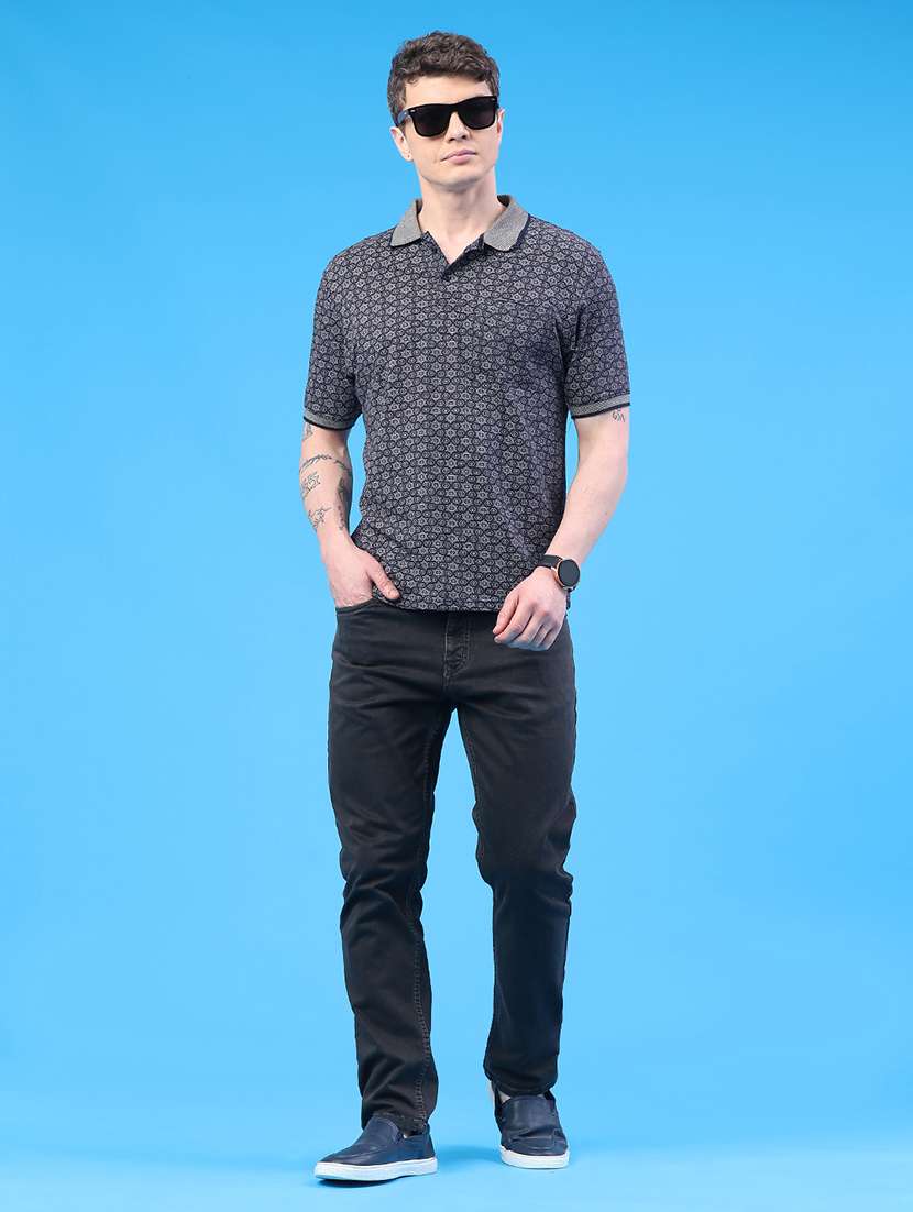 men printed short sleeve regular fit polo t-shirt - 22249535 -  Standard Image - 5