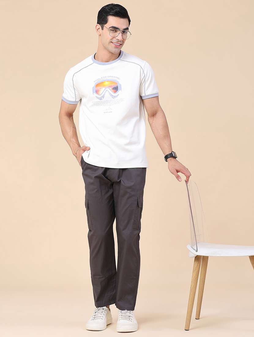 men printed raglan sleeve regular fit t-shirt - 22249537 -  Standard Image - 5