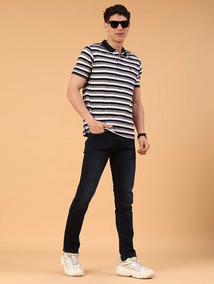men washed mid rise full length slim fit jeans - 22249562 -  Standard Image - 5