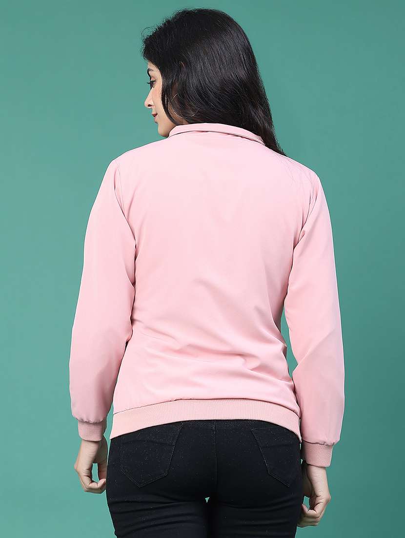 Women Solid Long Sleeve Regular Jacket - 22249627 -  Standard Image - 3