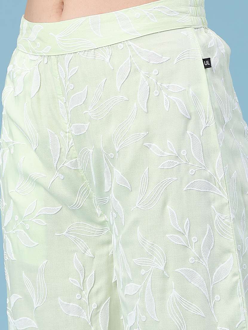 women printed three quarter sleeve ethnic co-ord set - 22249796 -  Standard Image - 5