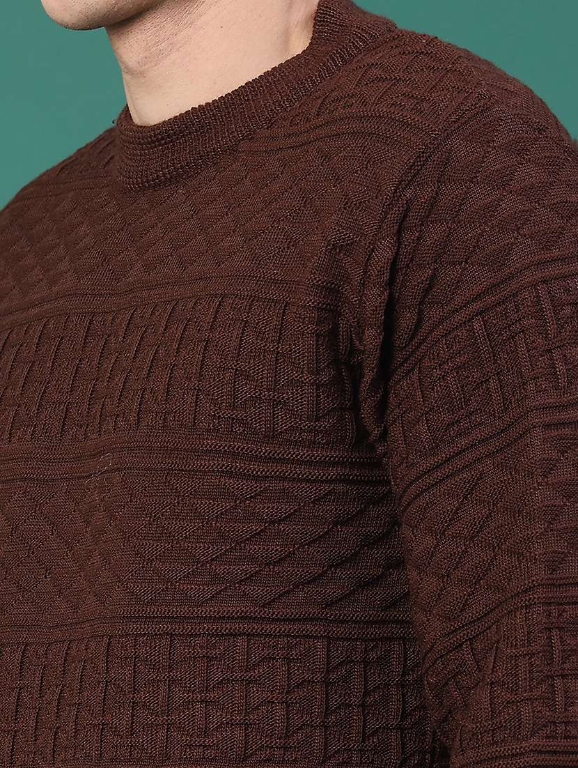 men self designed long sleeve pullover - 22249802 -  Standard Image - 5
