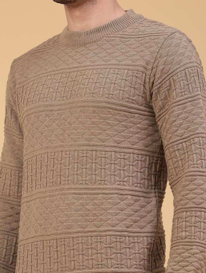 men self design long sleeve regular fit pullover  - 22249806 -  Standard Image - 5