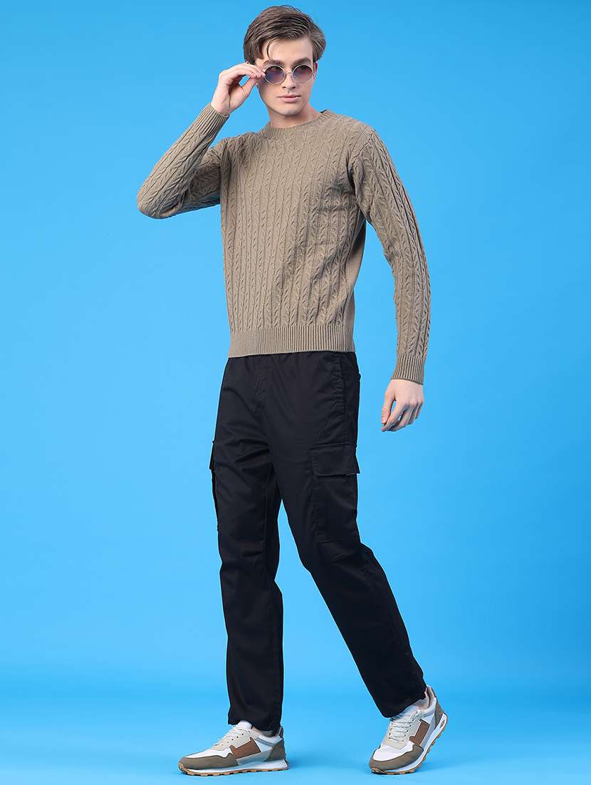 men self design long sleeve regular fit pullover  - 22249849 -  Standard Image - 5