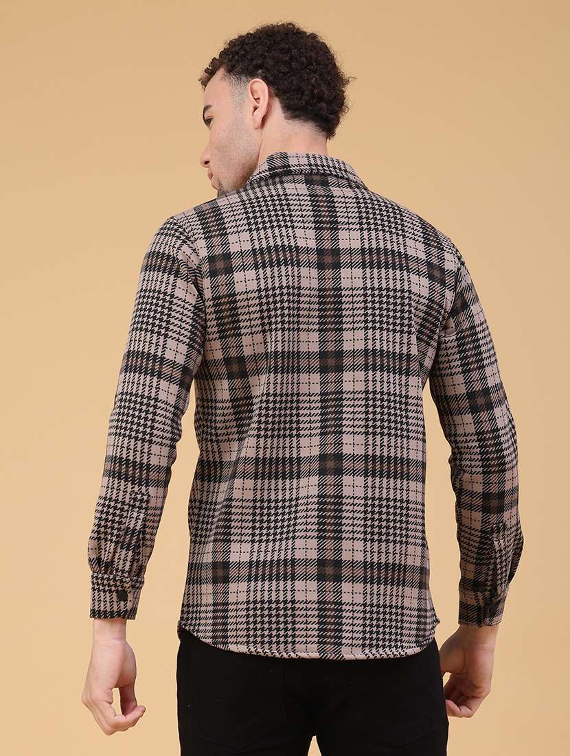 men checkered long sleeve regualr fit casual shirt - 22249892 -  Standard Image - 3