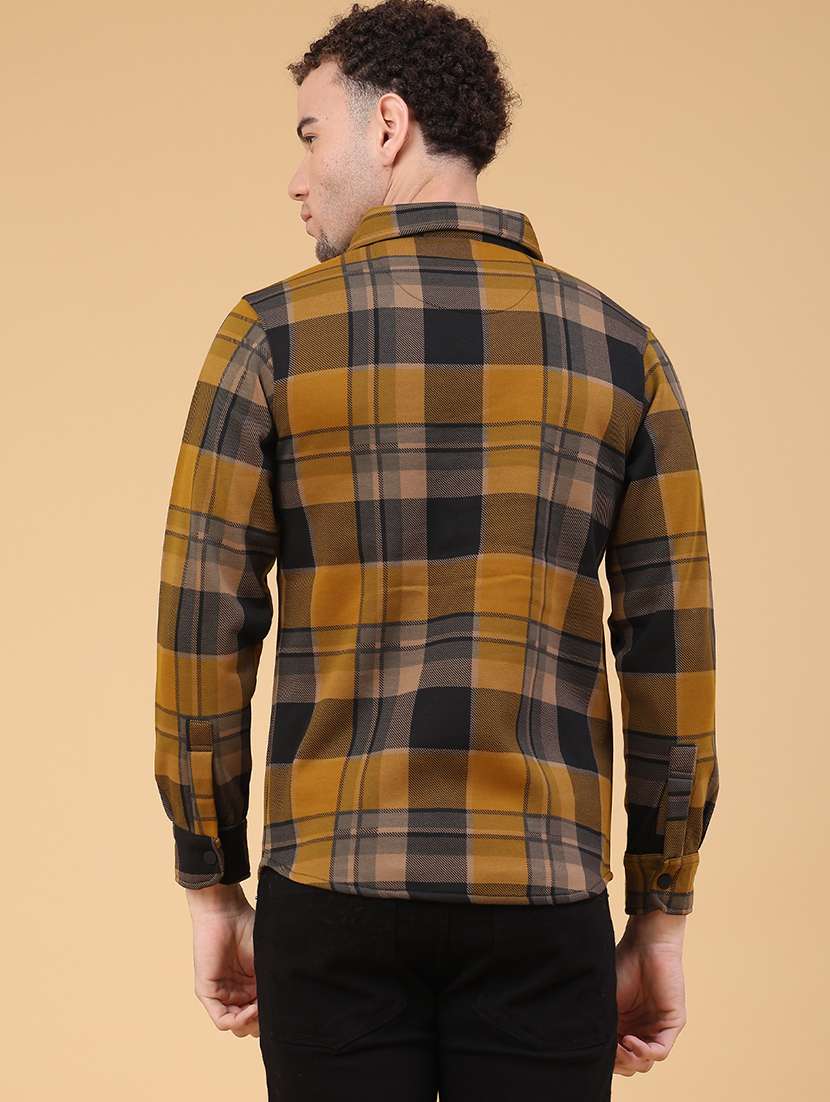 men checkered long sleeve regualr fit casual shirt - 22249897 -  Standard Image - 3