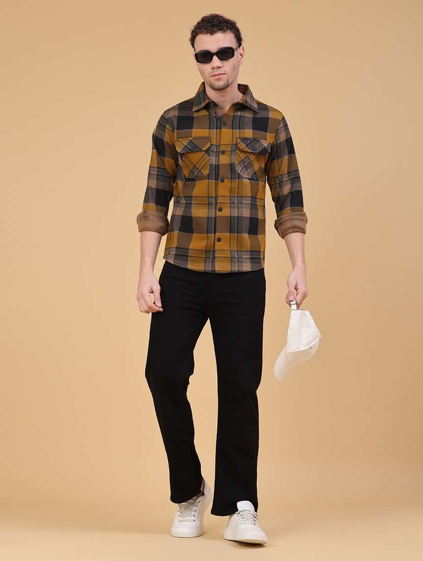 men checkered long sleeve regualr fit casual shirt - 22249897 -  Standard Image - 5