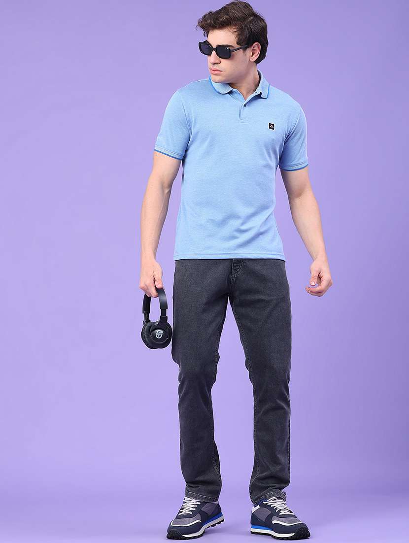 men solid short sleeve regular fit polo t-shirt - 22250022 -  Standard Image - 3
