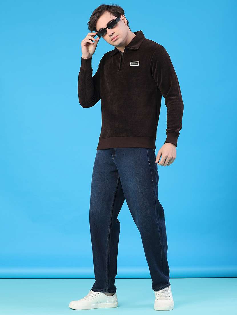 men self design long sleeve regular fit sweatshirt - 22250047 -  Standard Image - 5