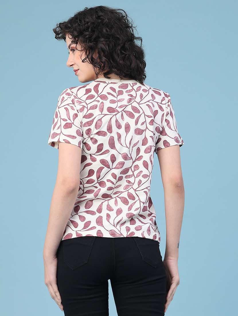 women printed short sleeve t-shirt - 22250087 -  Standard Image - 3