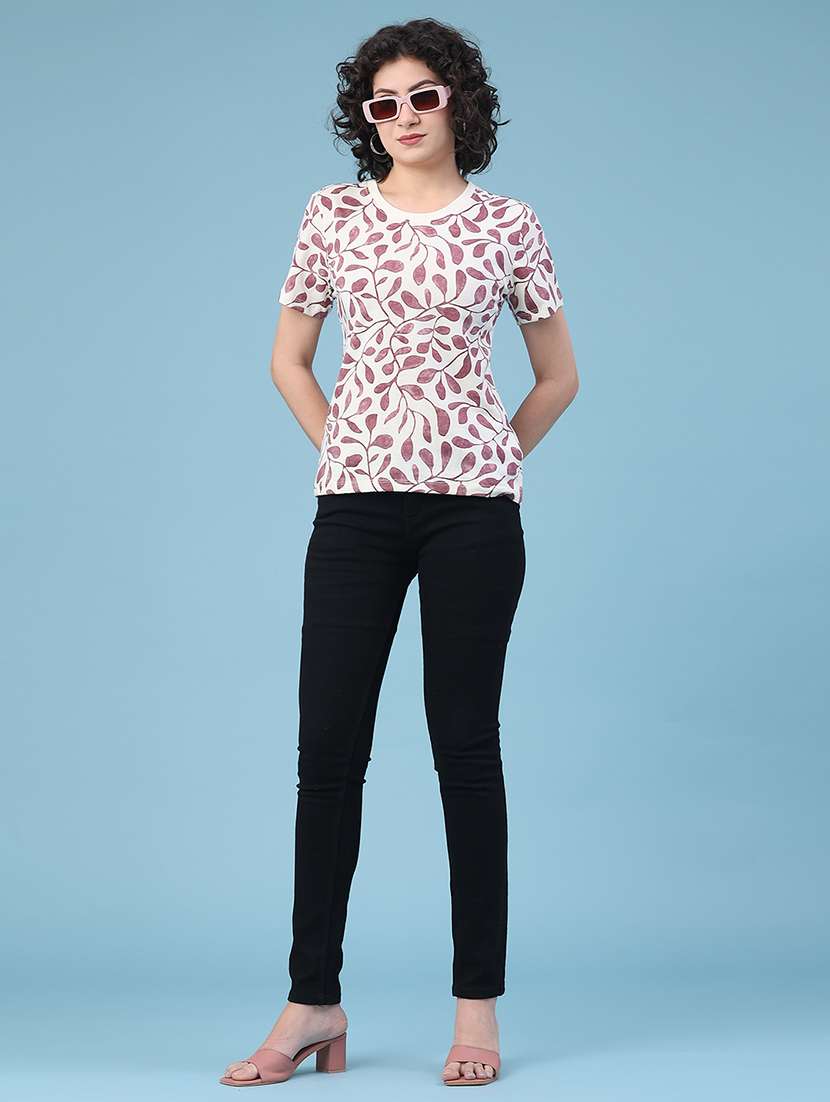 women printed short sleeve t-shirt - 22250087 -  Standard Image - 5
