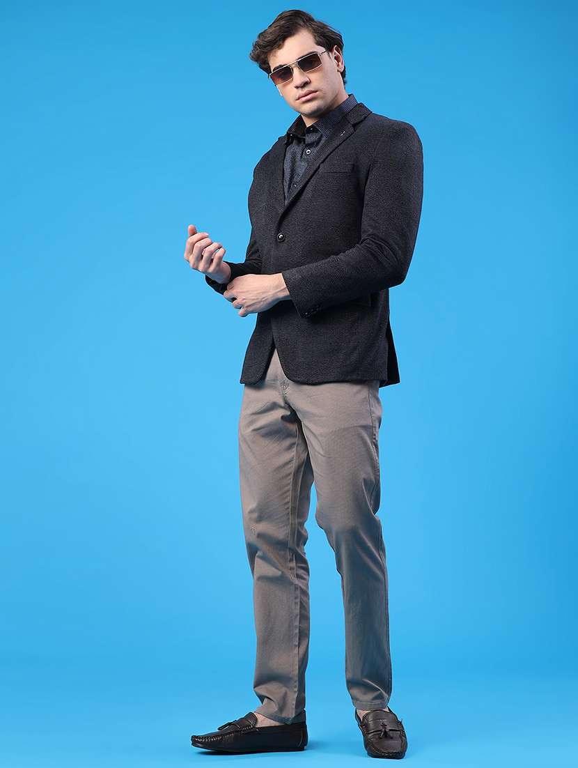 men solid long sleeve single breasted blazer - 22250092 -  Standard Image - 5