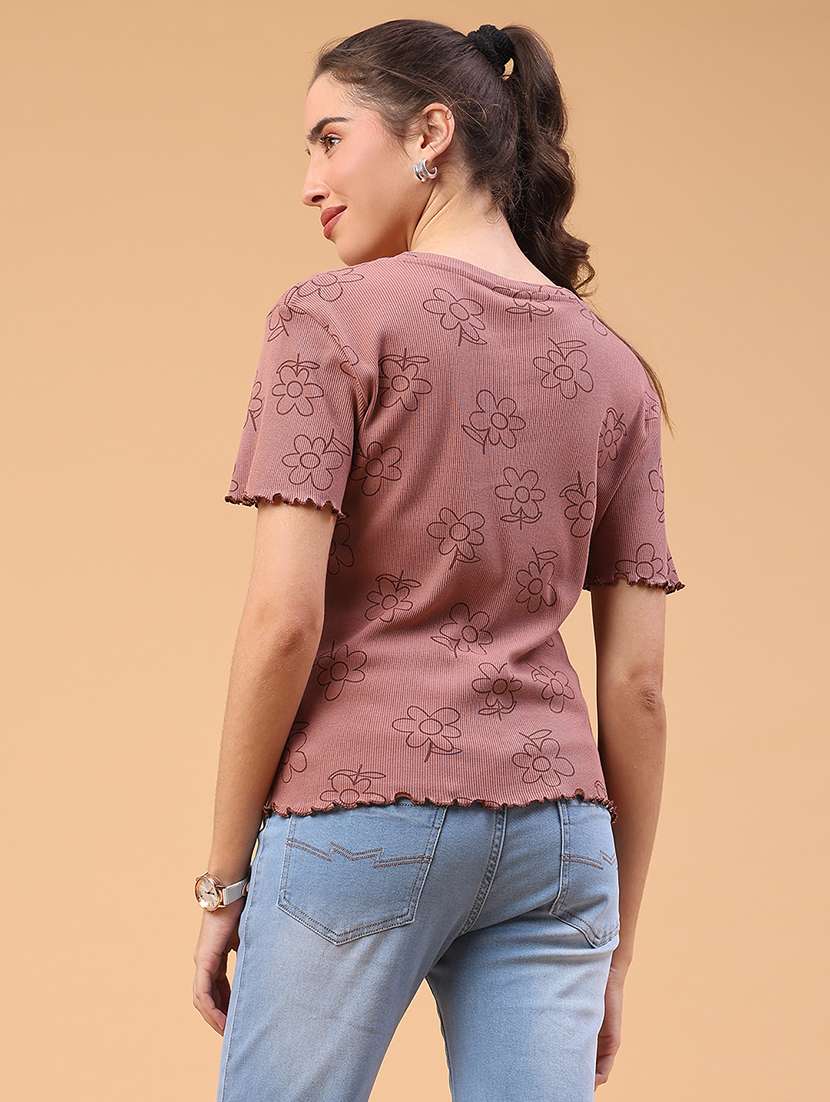 women printed short sleeve t-shirt - 22250135 -  Standard Image - 3