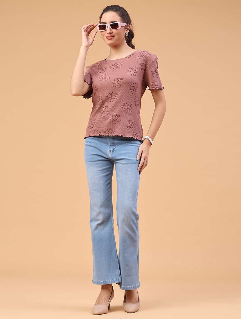 women printed short sleeve t-shirt - 22250135 -  Standard Image - 5