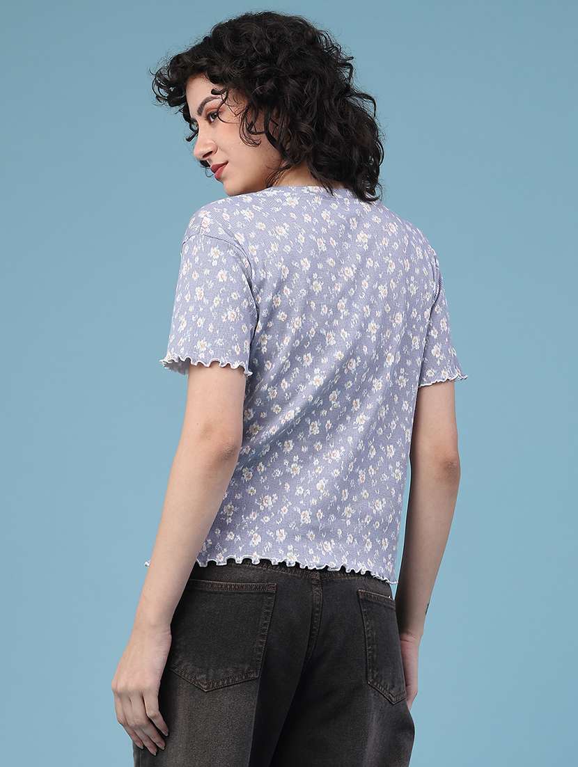 women printed short sleeve t-shirt - 22250136 -  Standard Image - 3