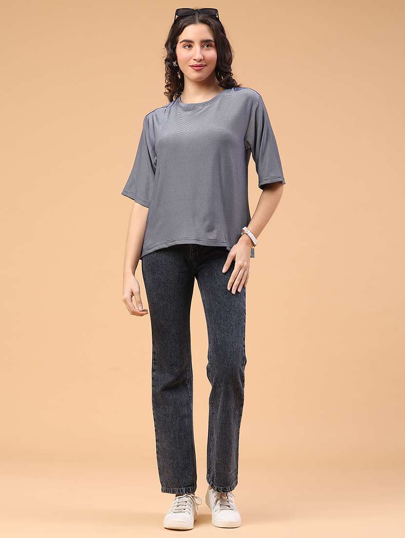 women striped short sleeve t-shirt - 22250138 -  Standard Image - 5