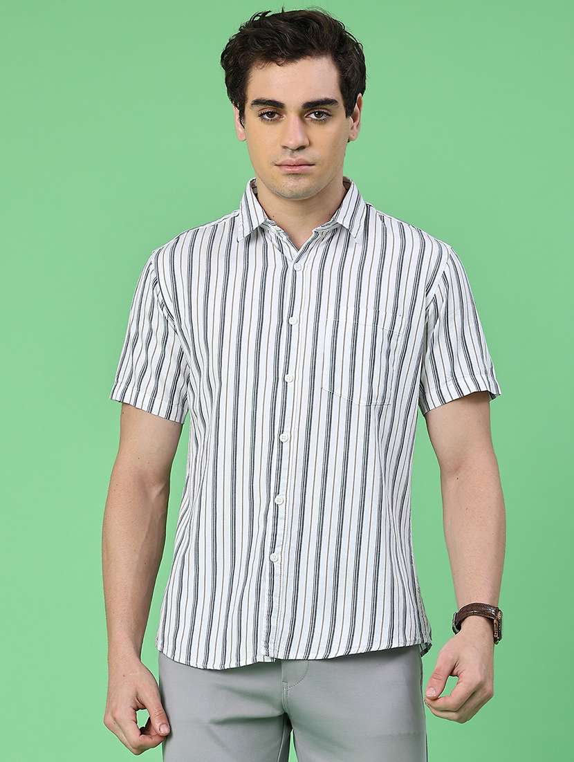 men white cotton casual shirt