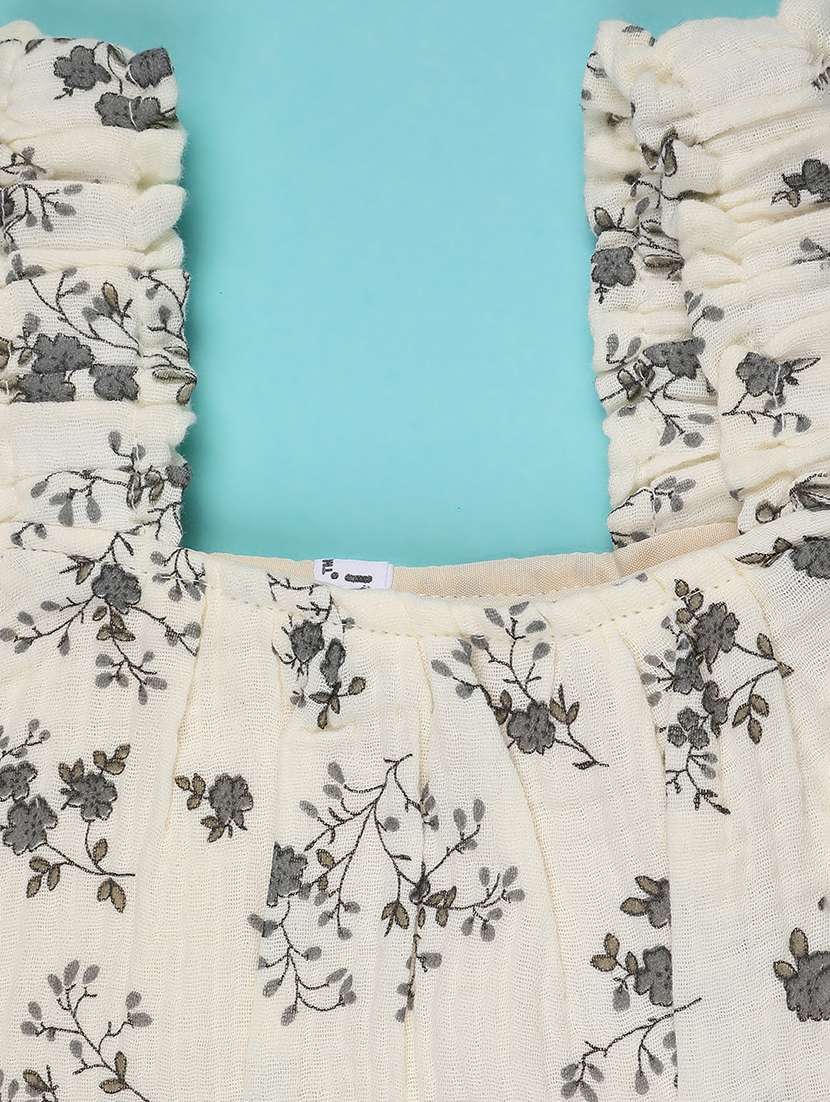 girls floral printed sleeveless a-line top - 22250373 -  Standard Image - 3