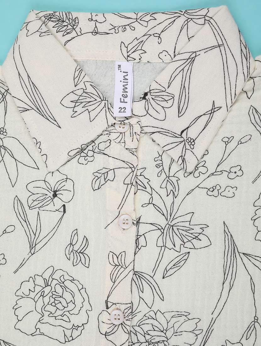 girls printed short sleeve shirt top - 22250376 -  Standard Image - 3