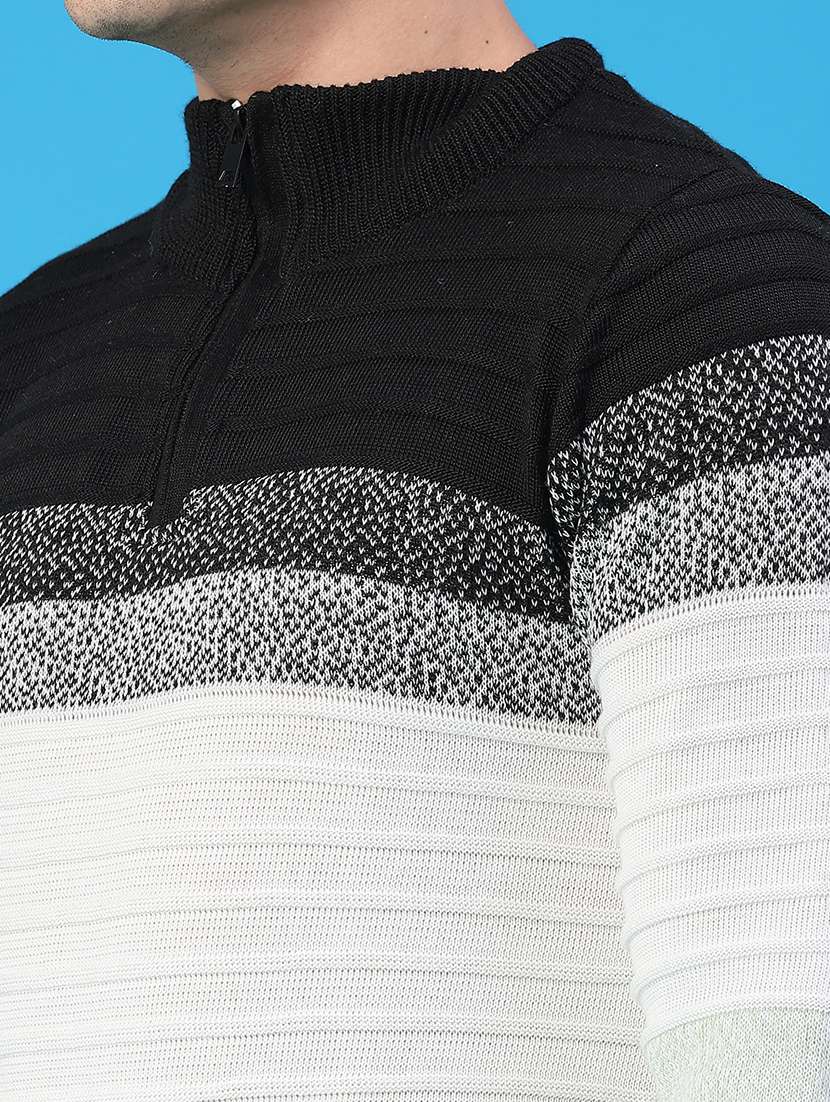 men striped long sleeve regular fit pullover  - 22250408 -  Standard Image - 5