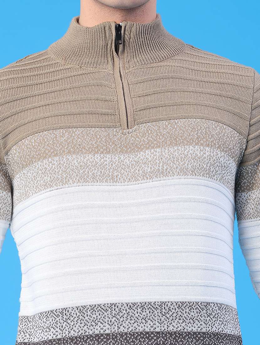 men striped long sleeve regular fit pullover  - 22250409 -  Standard Image - 5