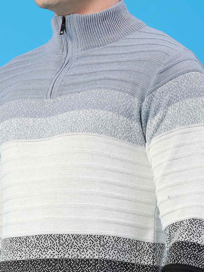 men striped long sleeve regular fit pullover  - 22250410 -  Standard Image - 5