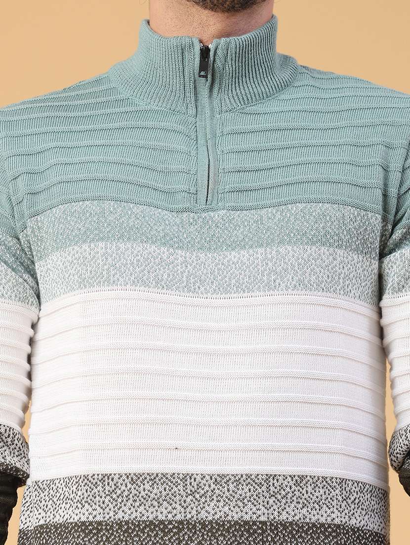 men striped long sleeve regular fit pullover  - 22250414 -  Standard Image - 5
