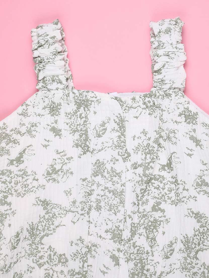 girls printed sleeveless a-line top - 22250420 -  Standard Image - 3