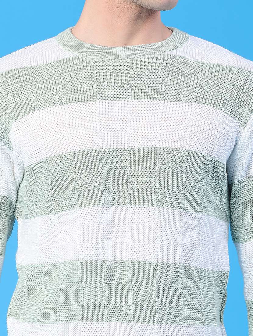 men striped long sleeve regular fit pullover  - 22250911 -  Standard Image - 5