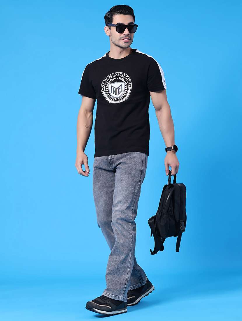 men washed mid rise full length bootcut jeans - 22250954 -  Standard Image - 5