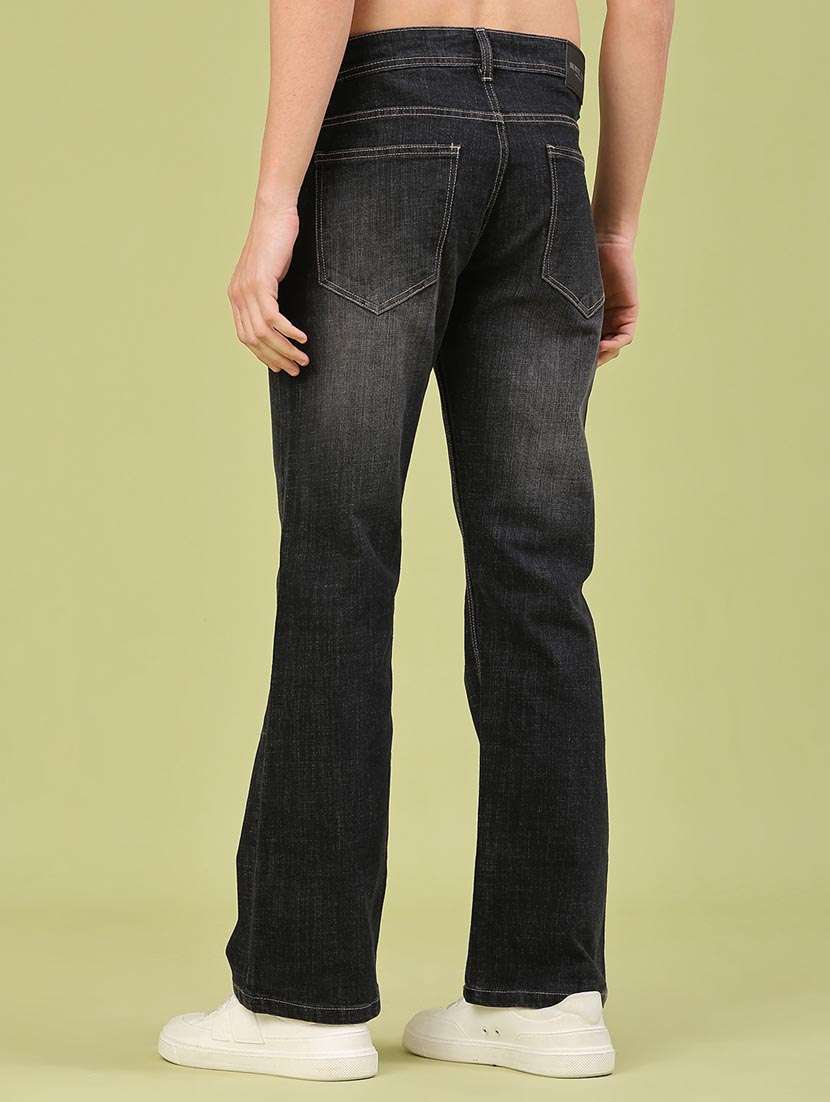 men washed mid rise full length bootcut jeans - 22250955 -  Standard Image - 3