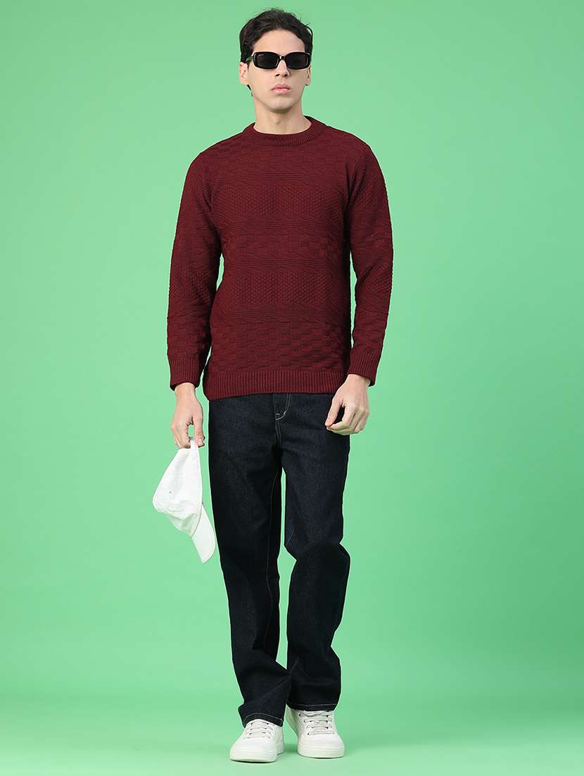 men self design long sleeve regular fit pullover  - 22250969 -  Standard Image - 5