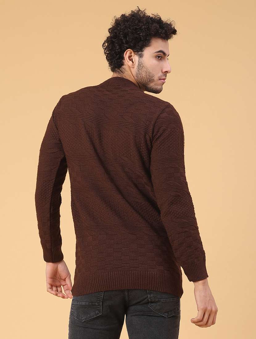 men self design long sleeve regular fit pullover  - 22250970 -  Standard Image - 3