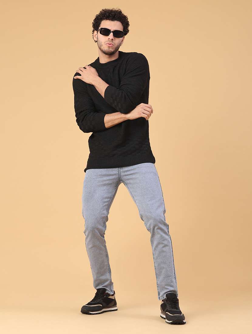 men self design long sleeve regular fit pullover  - 22250971 -  Standard Image - 5