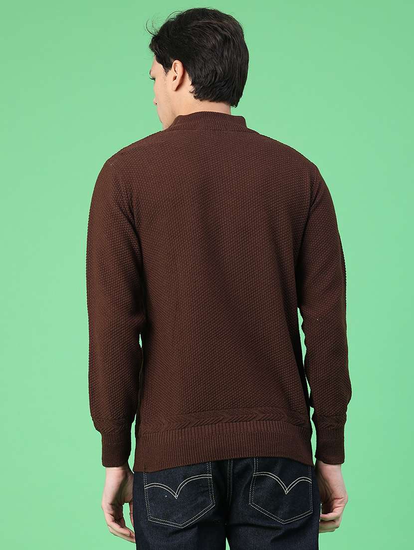 men self design long sleeve regular fit pullover  - 22250976 -  Standard Image - 3
