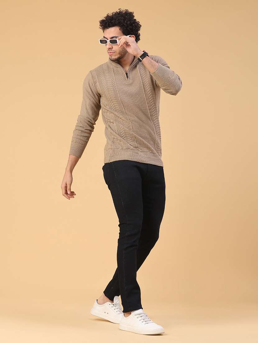 men self design long sleeve regular fit pullover  - 22250978 -  Standard Image - 5