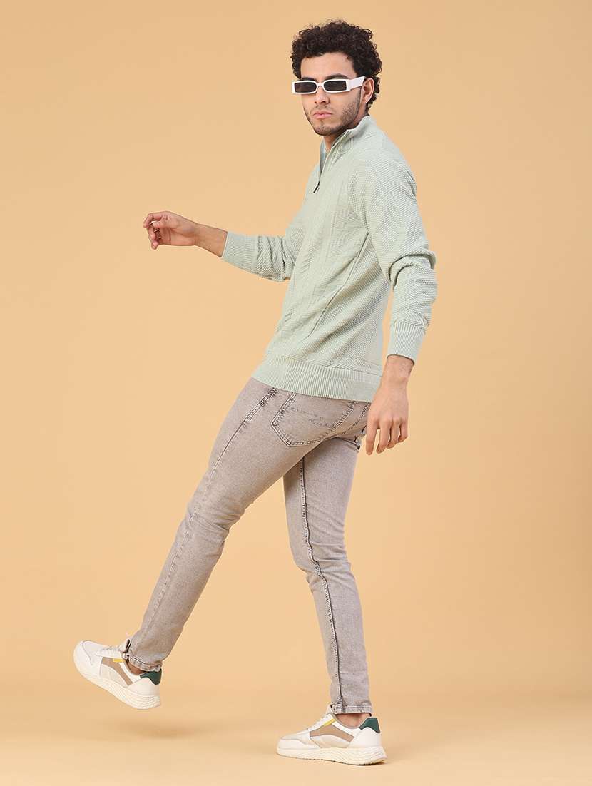 men self design long sleeve regular fit pullover  - 22250980 -  Standard Image - 5