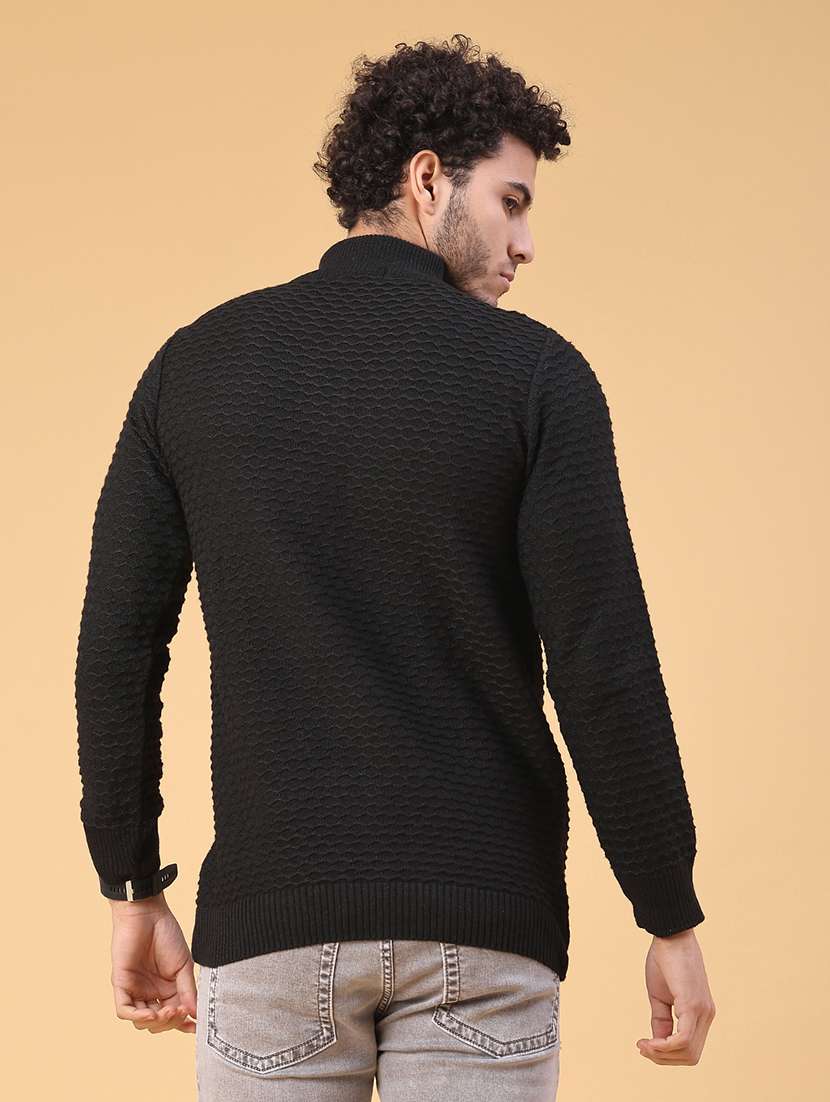 men self design long sleeve regular fit pullover  - 22250987 -  Standard Image - 3