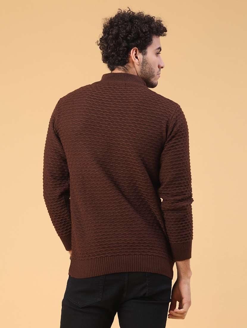 men self design long sleeve regular fit pullover  - 22250990 -  Standard Image - 3