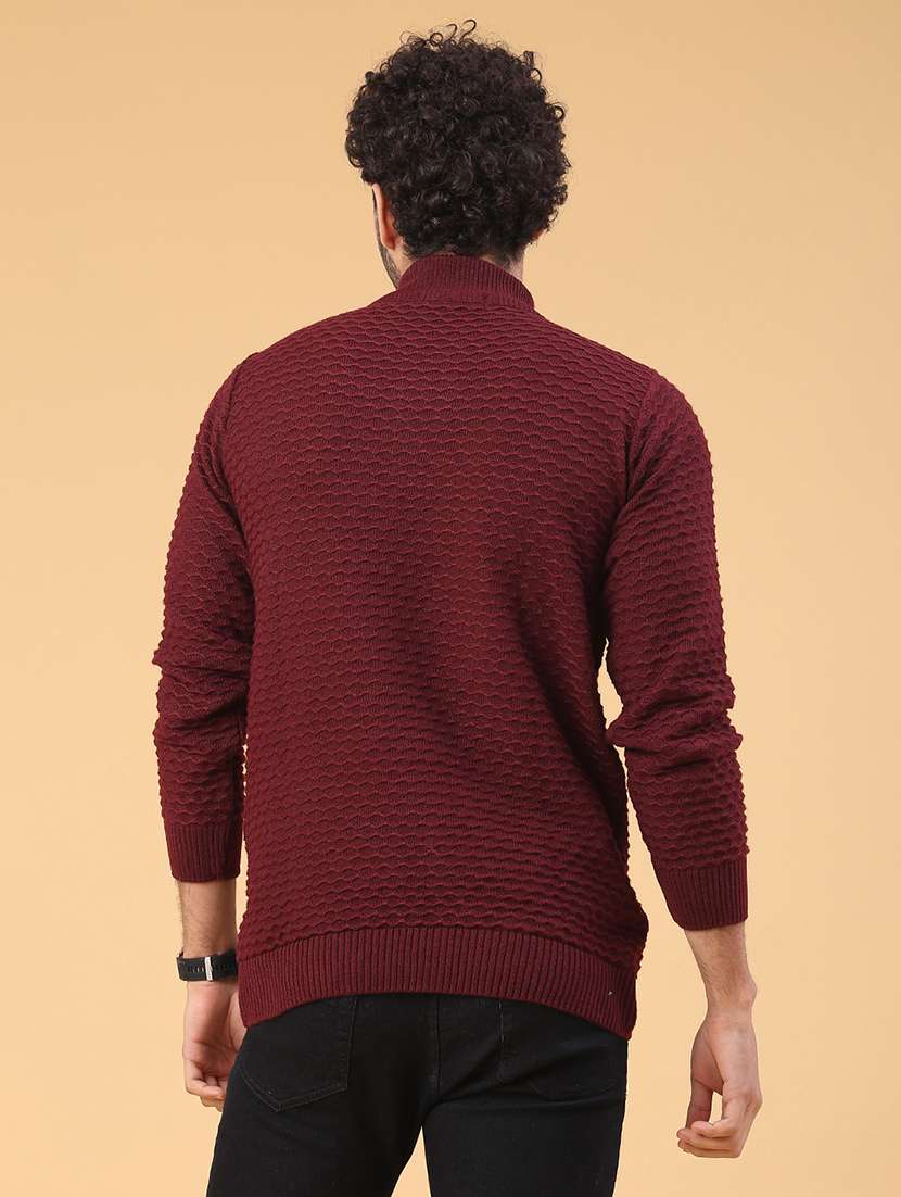 men self design long sleeve regular fit pullover  - 22250994 -  Standard Image - 3
