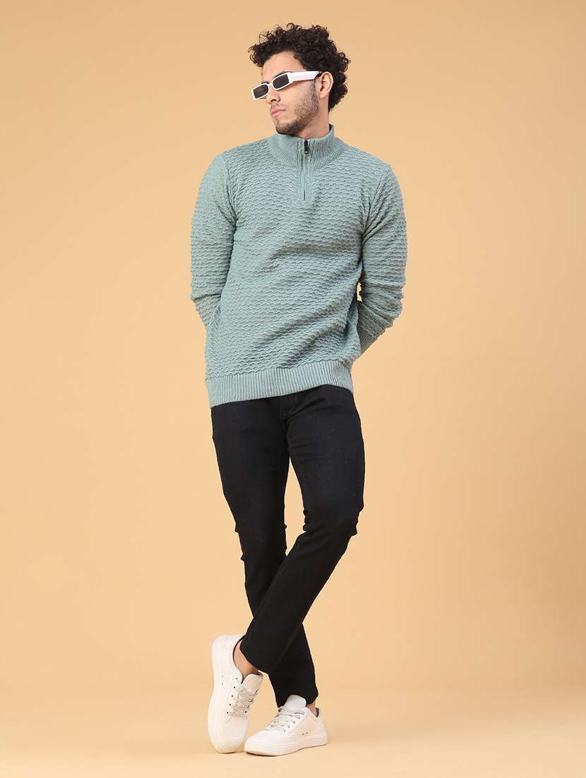 men self design long sleeve regular fit pullover  - 22250996 -  Standard Image - 5