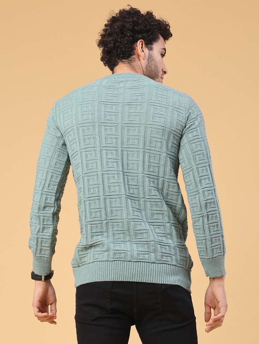 men self design long sleeve regular fit pullover  - 22250998 -  Standard Image - 3