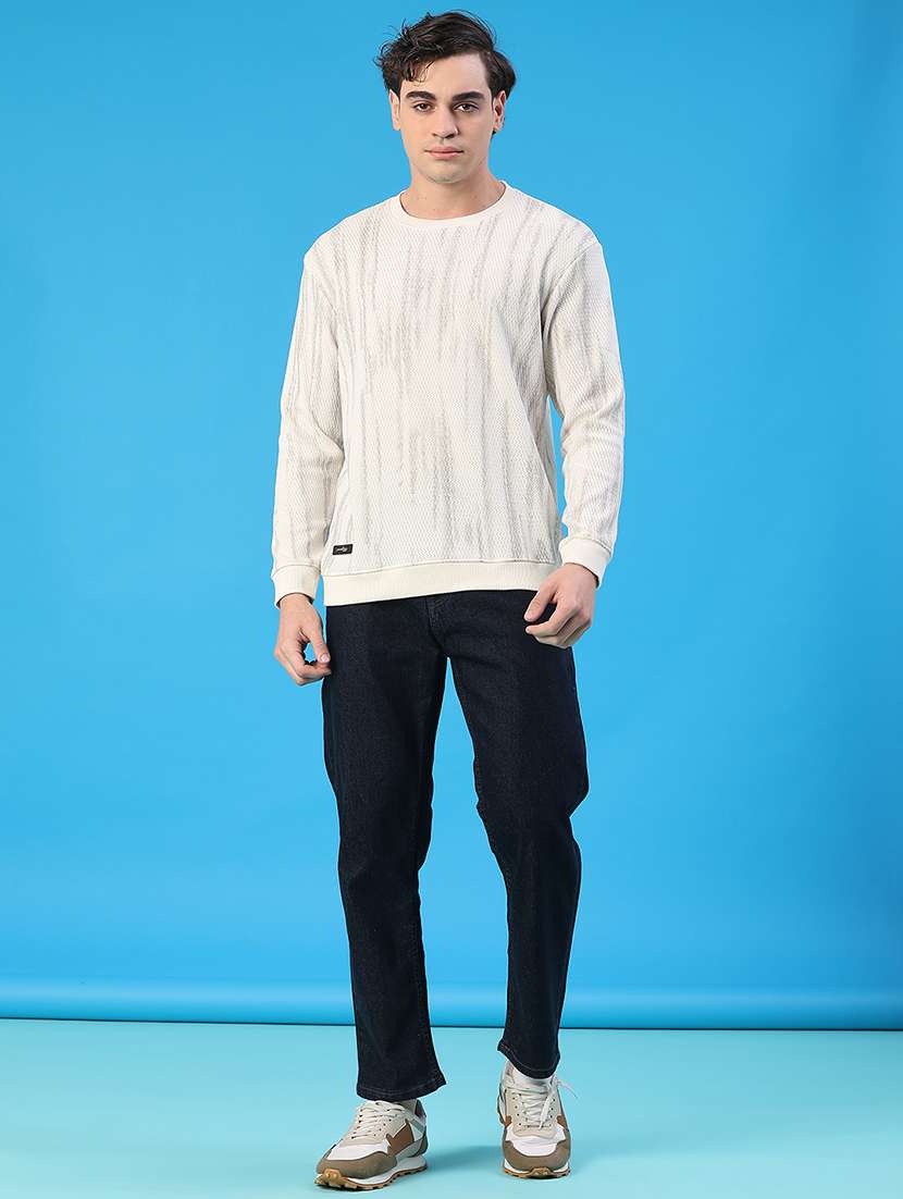 men plain mid rise full length straight fit jeans - 22251036 -  Standard Image - 3